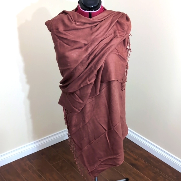 Rustic Brown Pashmina - Picture 1 of 7